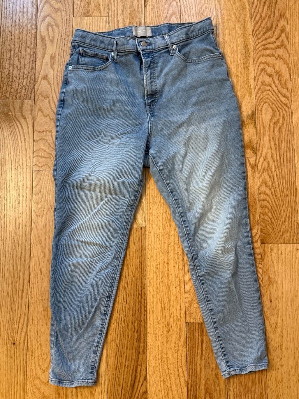 Everlane The Way High Skinny Jean in Light wash denim
